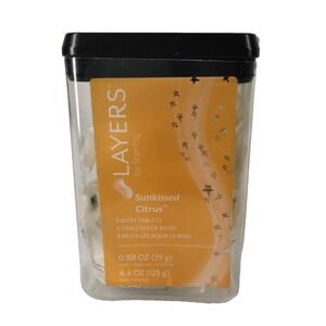 NEW Scentsy‎ Layers Sunkissed Citrus Bath Tablets 5pc